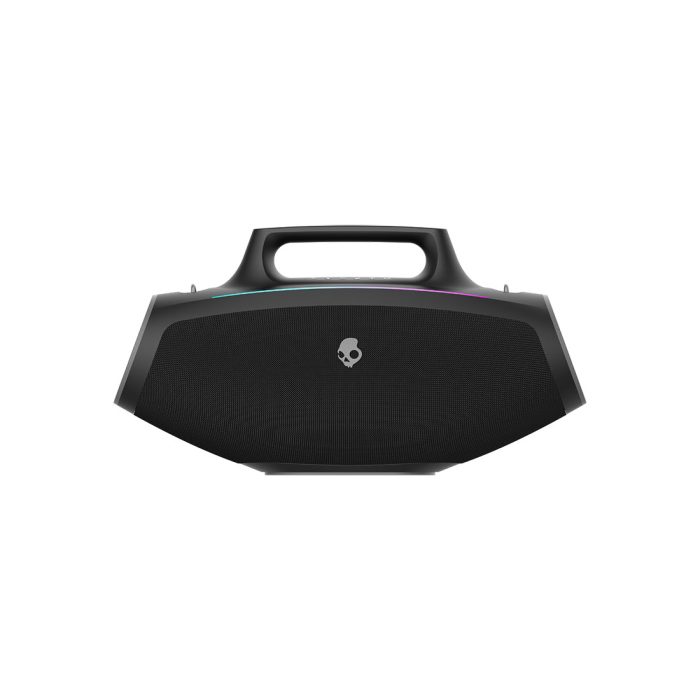 Skullcandy Barrel Wireless Bluetooth Speaker – Black – Portable Waterproof Bluetooth Speaker with LED Light Show