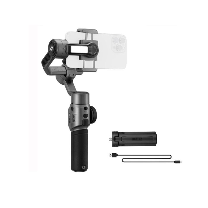 Zhiyun Smooth 5S Phone Gimbal, 3-Axis Smartphone Stabilizer – Gray