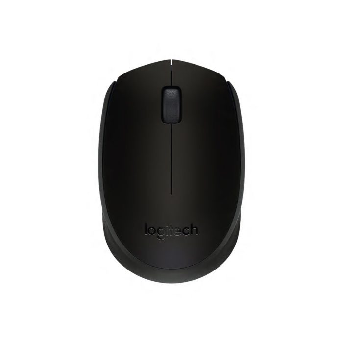 Logitech M171 Wireless Mouse – Black, USB Receiver, Smooth Optical Tracking