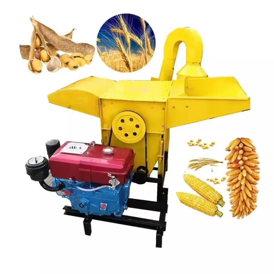 8HP Diesel Soybeans, Corn, Wheat & Sorghum Thresher Machine