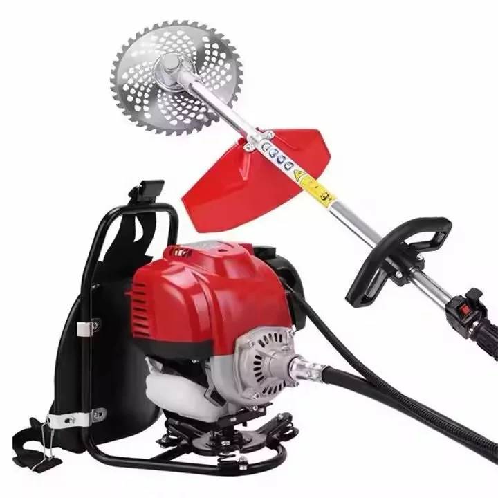 Weeder Cultivator 4 Stroke Lawn Mower Multifunction Farm Machine Gasoline With Backpack
