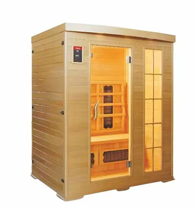 Luxury 2-3 Person Portable Infrared Sauna Room – Hemlock Wood (1800W)