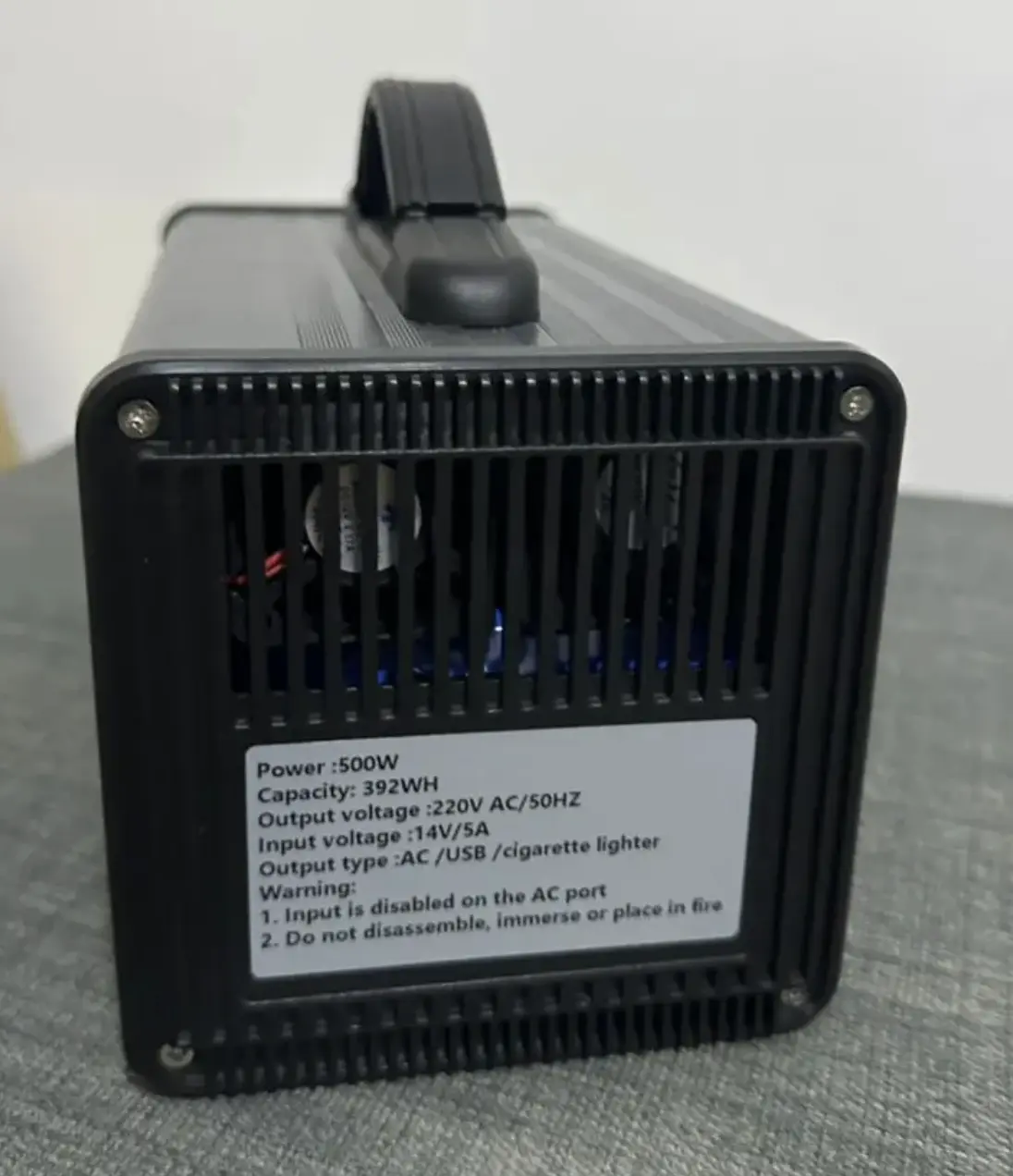 500W Portable Power Station (392Wh) with AC Outlet
