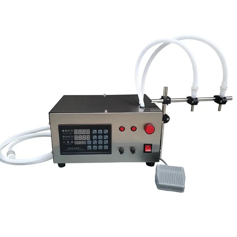 Dual-Head Liquid Bottling Machine for Beverages & Cosmetics