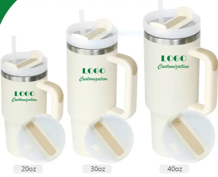 40oz Customizable Stainless Steel Tumbler (Stanley Cup Style)