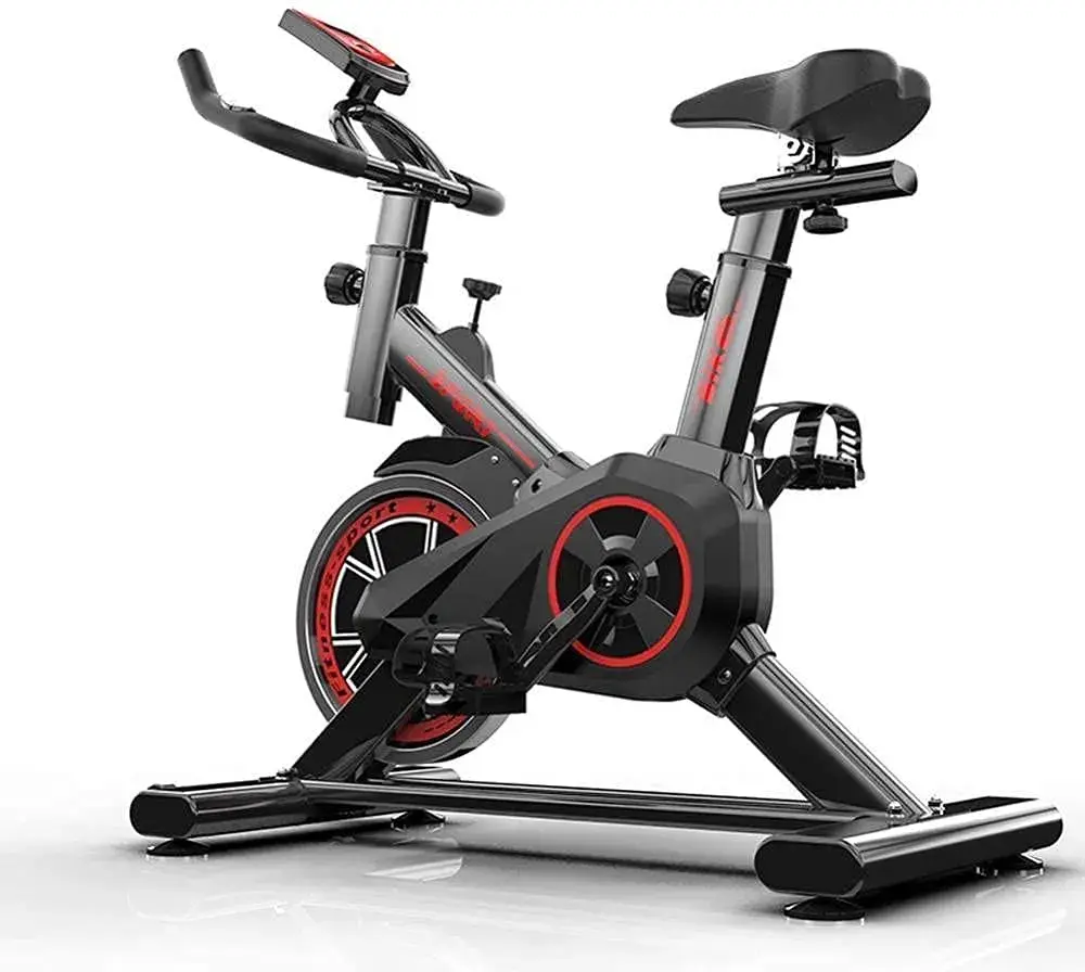 100kg Max Home Spinning Bike – Adjustable Seat/Handle, LCD Monitor, Bottle Holder, Accra