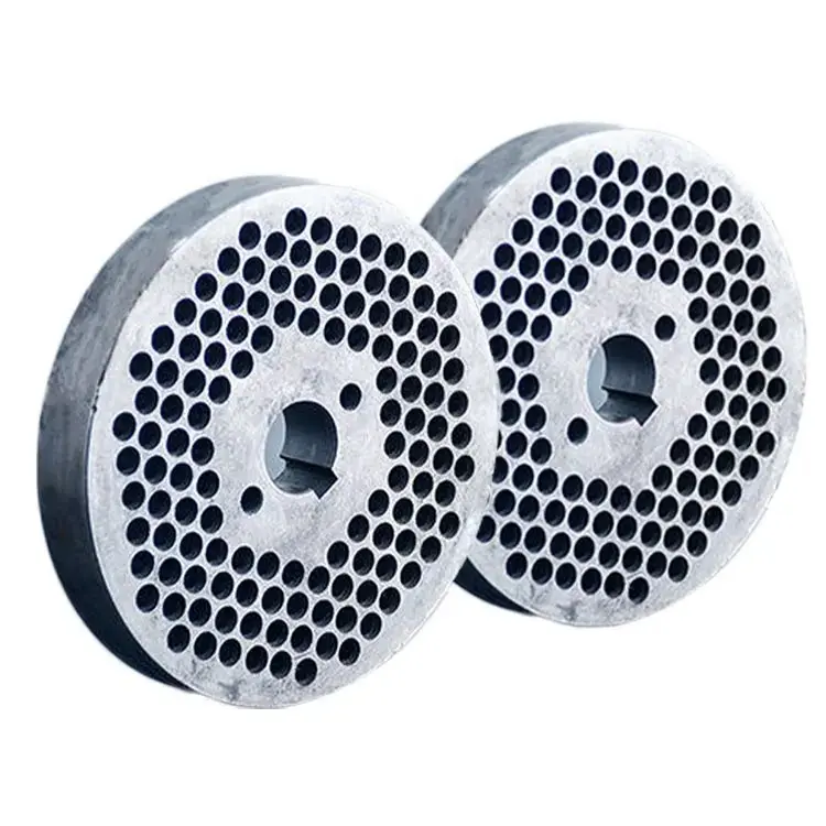 SS Pellet Mill Die Plate – 148mm Dia, 2.5-8mm Holes, Chrome-Manganese, Accra