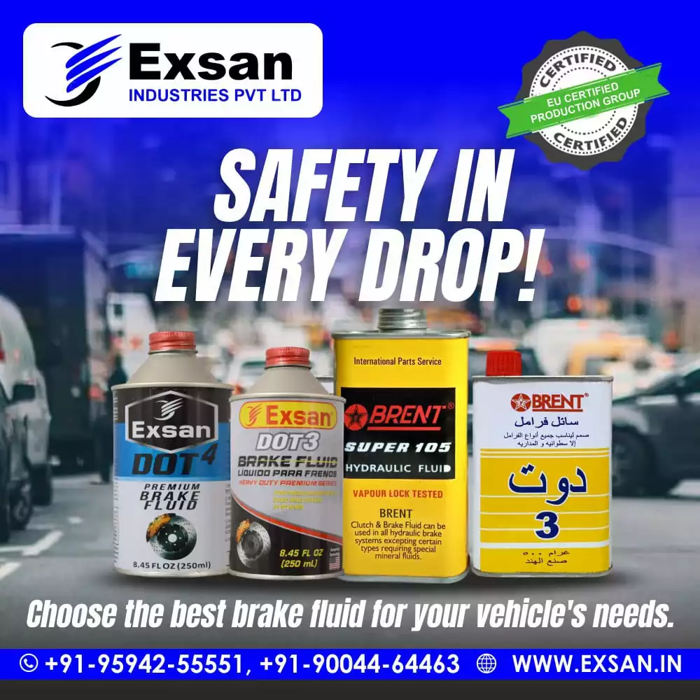 Exsan High-Performance Brake Fluid (DOT 3, 4, 5.1)