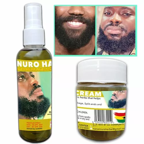 Nnuro Hair Food Growth Kit (100ml Oil + 140g Cream)
