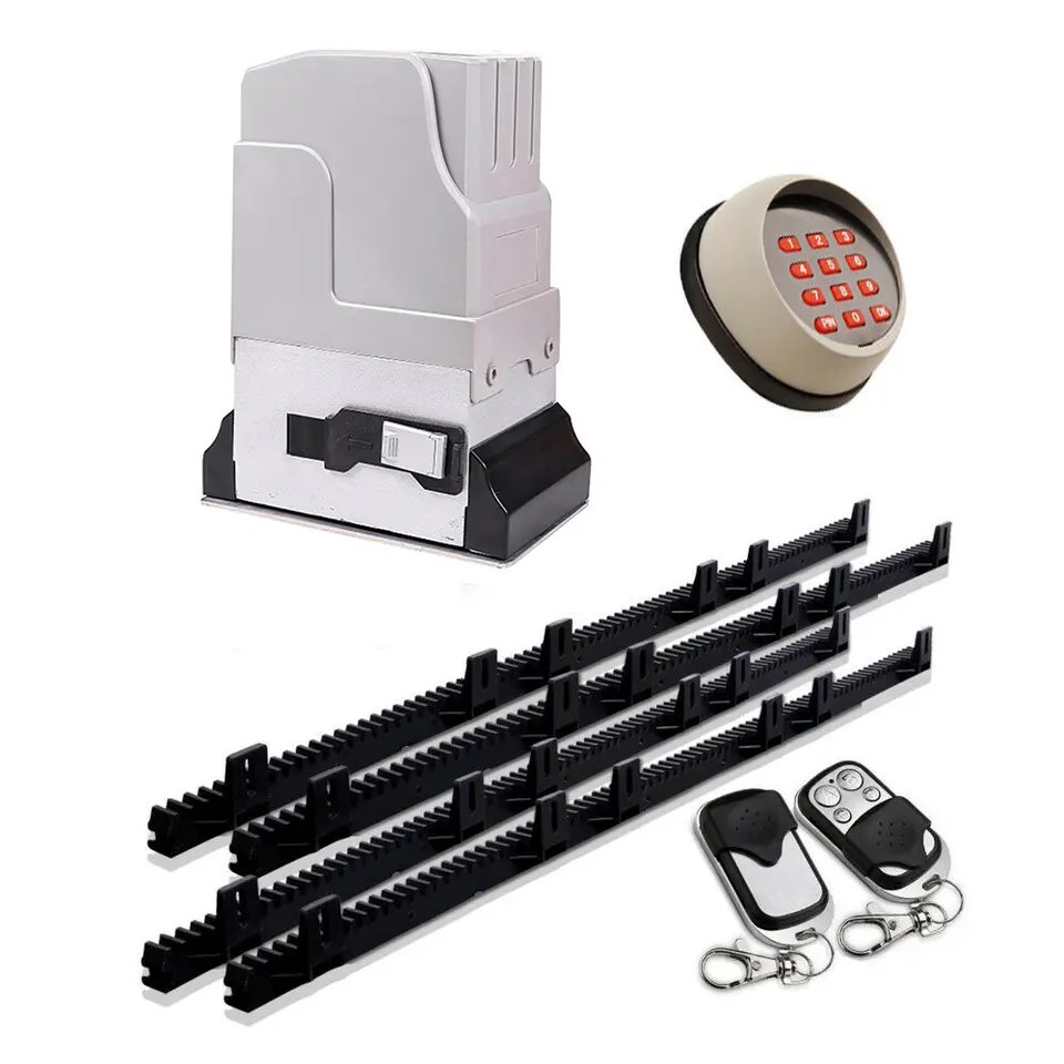 LOCKMASTER 1200kg Sliding Gate Opener Kit – Solar/Electric/Battery, 750W DC, 20cm/s, Accra