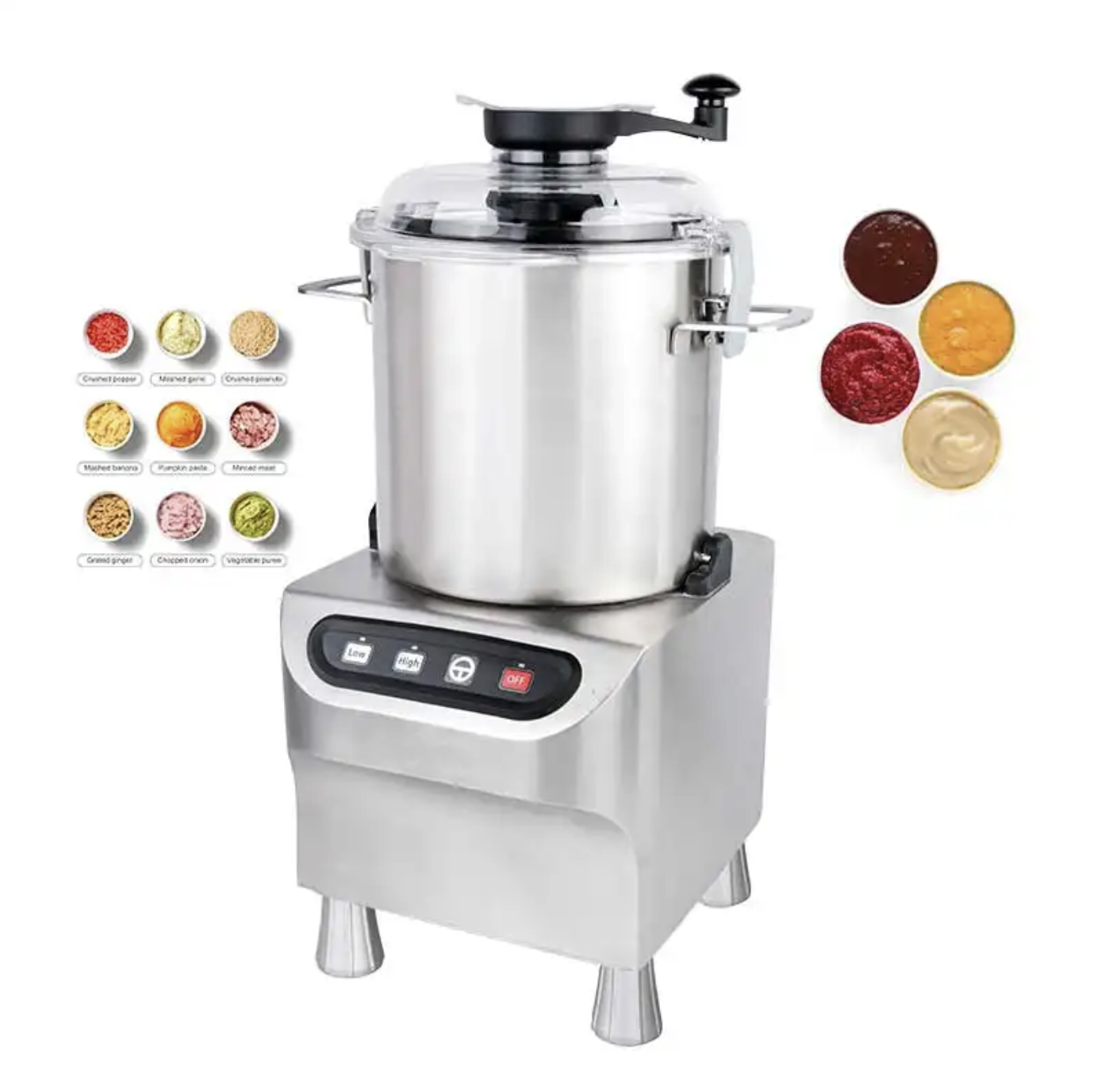 Commercial Electric Food Chopper Cutter Mixer (5L–18L)