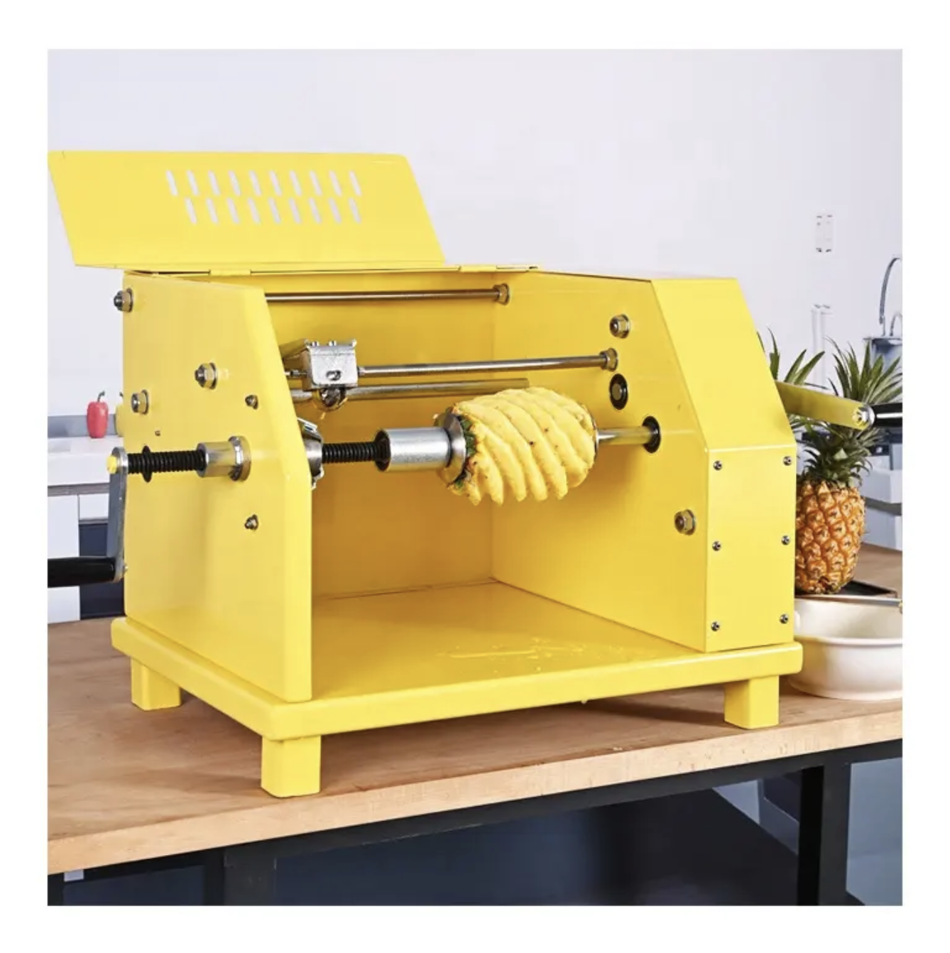 Manual Hand Operated Pineapple Peeler (Carbon Steel)