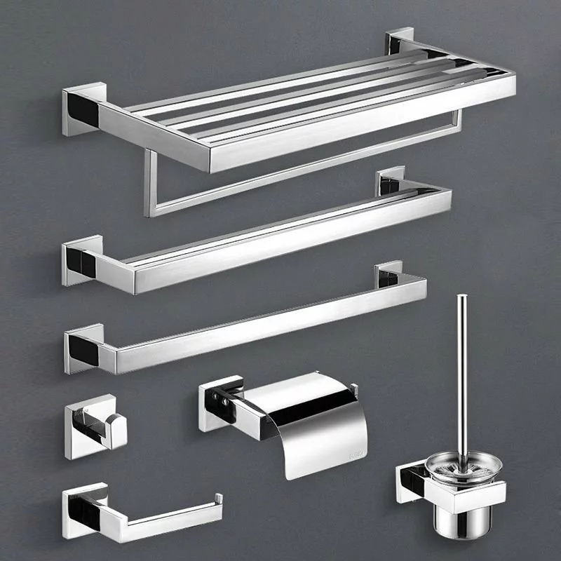 Towel Bar Set Hotel Bathroom Robe Hook Wall-Mounted