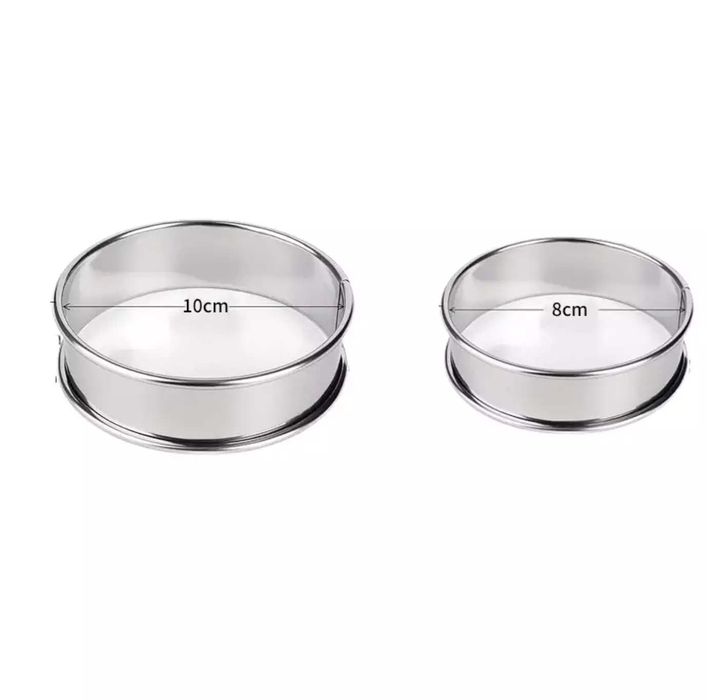 9cm Stainless Steel Round Tart Ring / Cake Mold