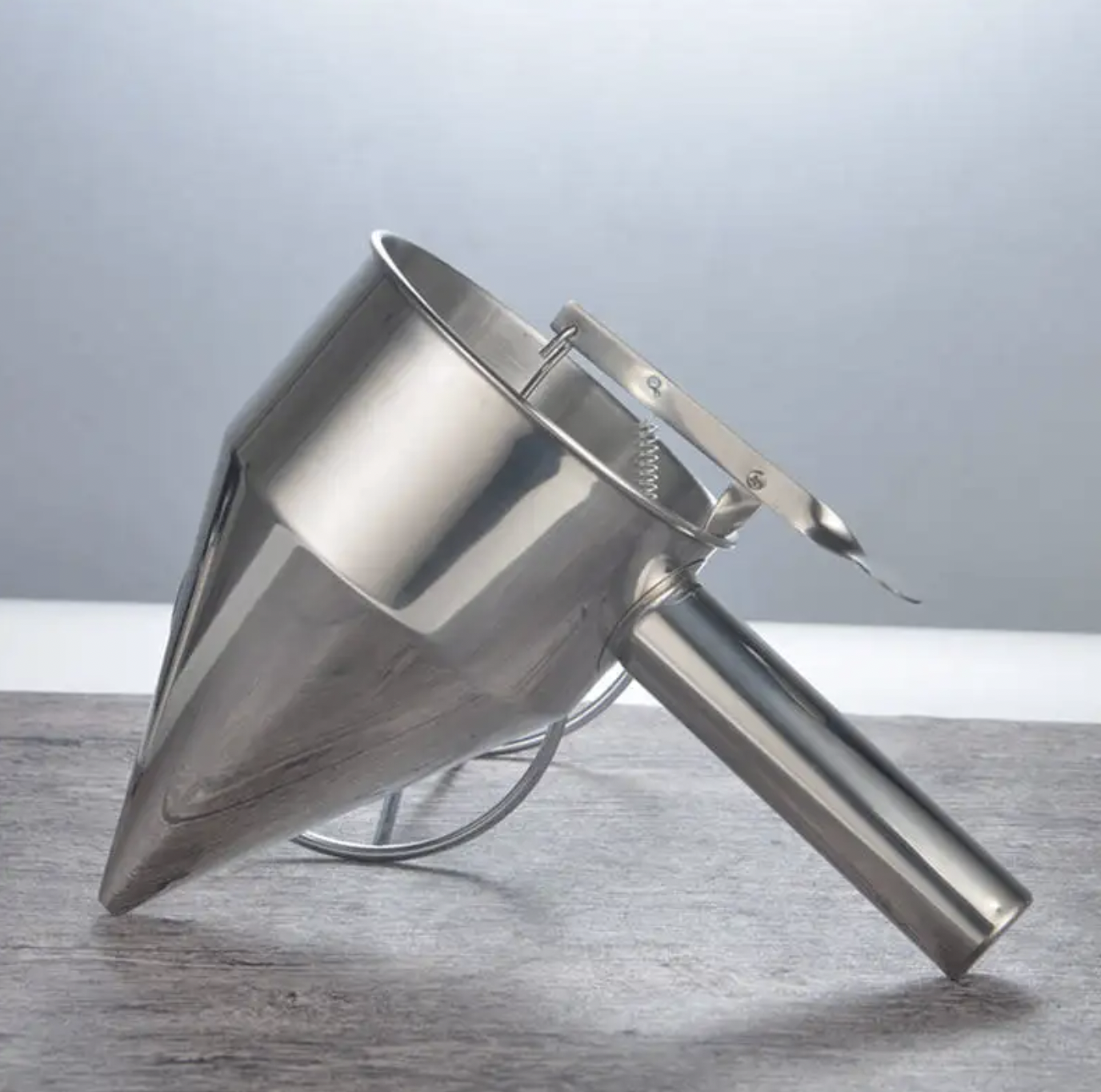 Stainless Steel Batter Dispenser & Funnel with Stand