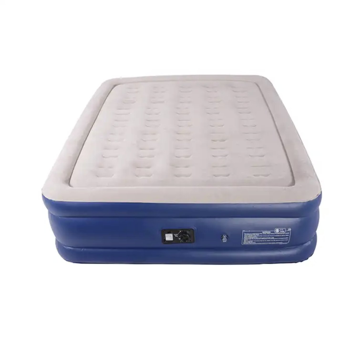 200x150x40cm Queen Air Mattress – Built-In Pillow/Pump, Flocked PVC, 300lbs, Accra