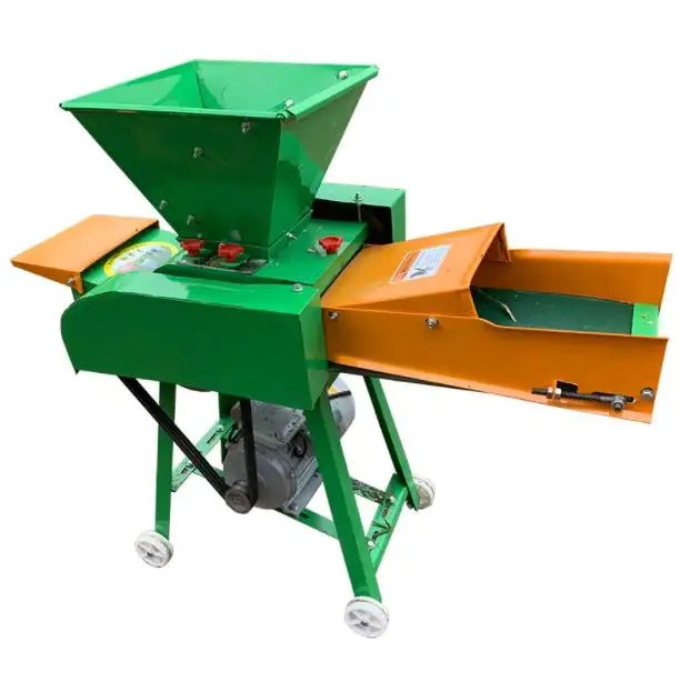 750kg/h Electric Chaff Cutter – 2.2kW, 220V Conveyor, Wet/Dry Grass, Accra