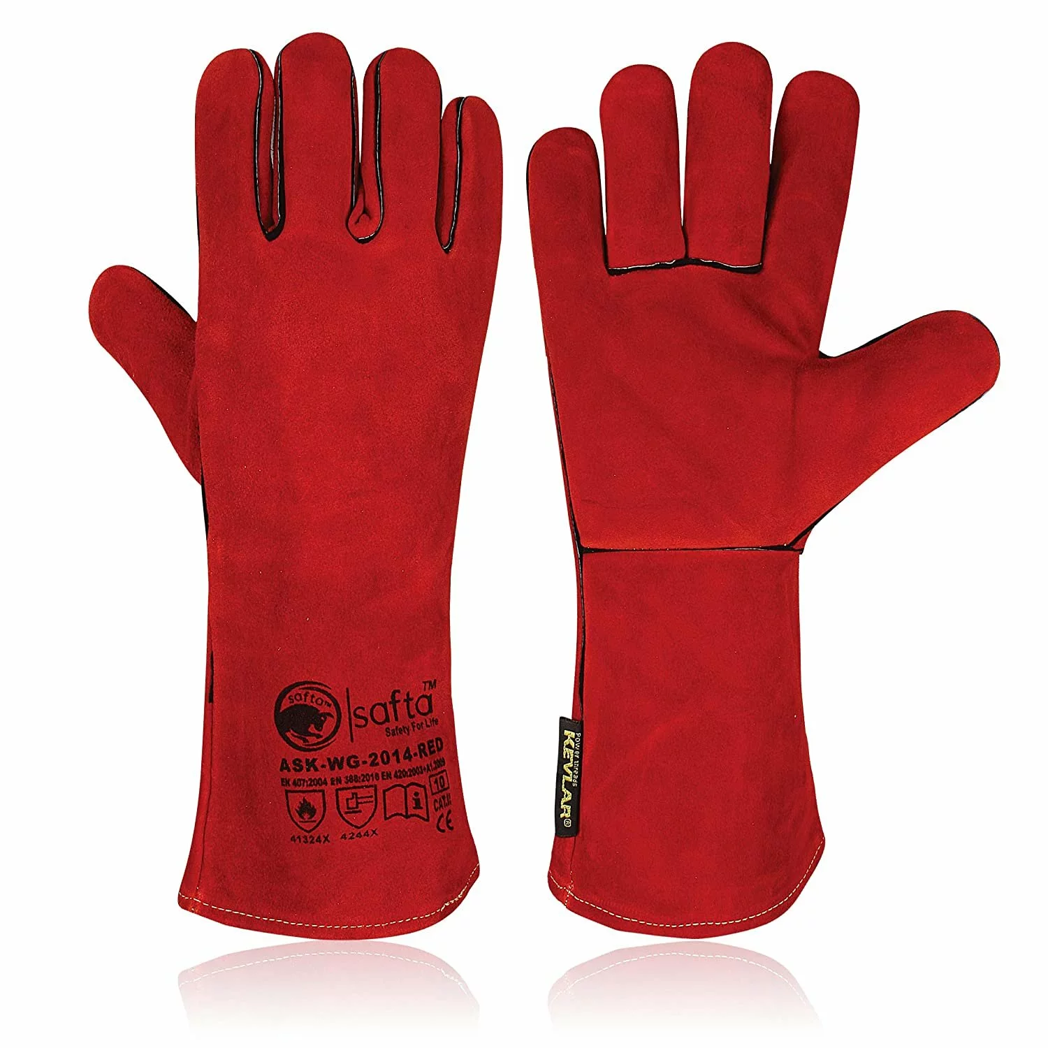 Extreme Heat Resistant Cowhide & Kevlar Welding Gloves (XL)