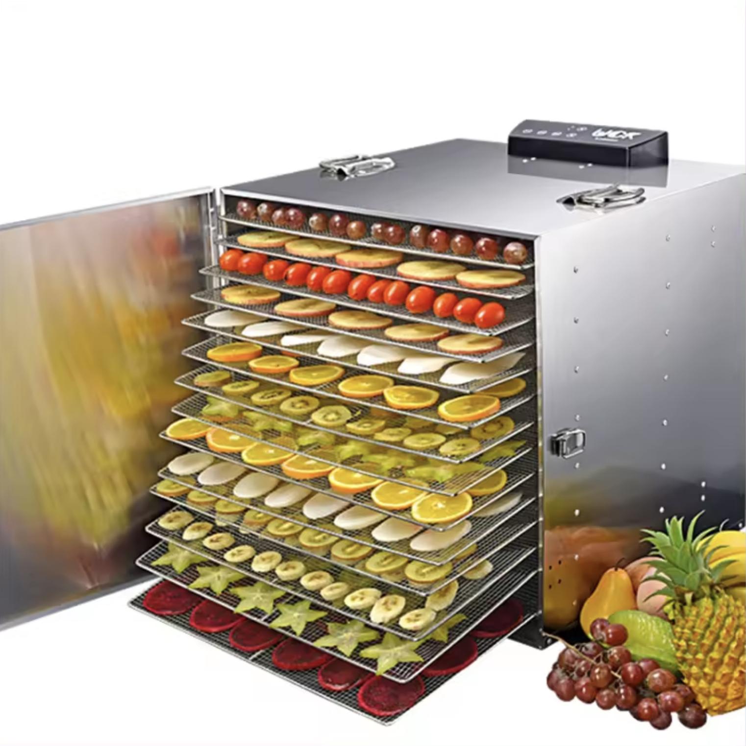 10-Layer Industrial Fruit/Vegetable Dehydrator – Vacuum Freeze Dryer, 0.5m² SUS304, 9kW, Accra