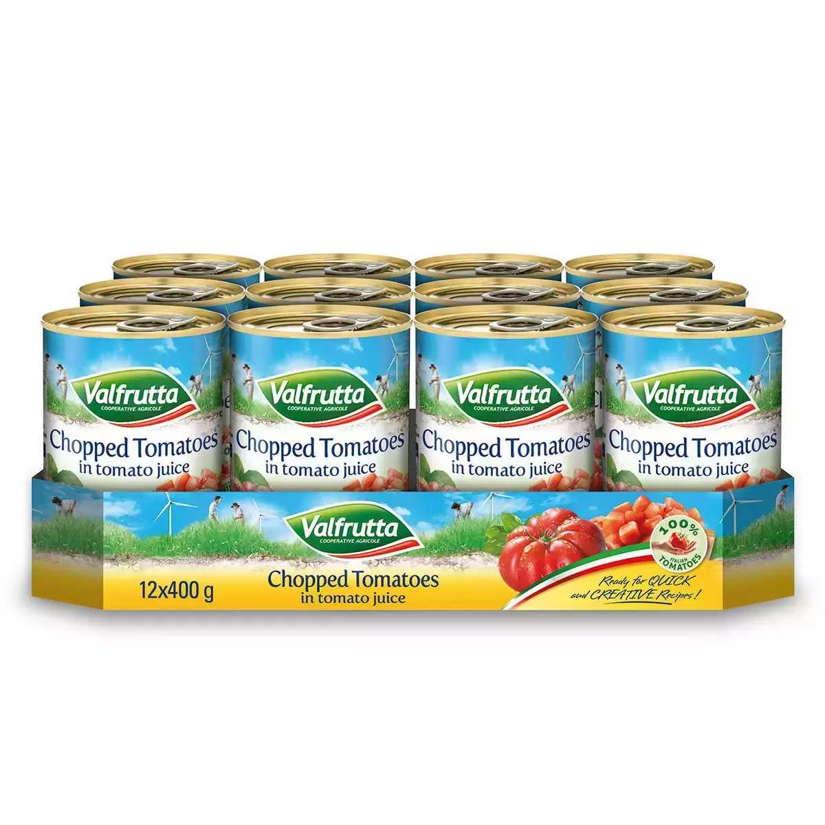 Costco Chopped Tomatoes Valfrutta 12x400g