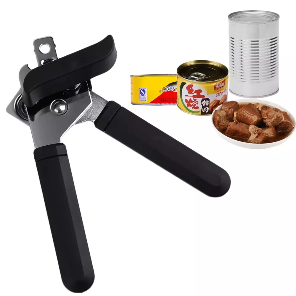 Perfect Open Stainless Can Opener – Ultra-Sharp Blade, Ergonomic Knob, Dishwasher-Safe, Osu