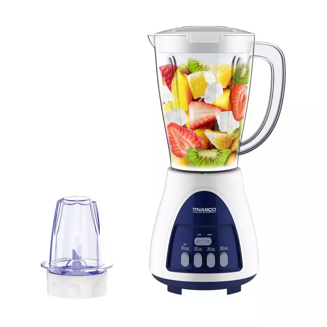 NASCO 3-in-1 Stand Blender with 1.5L Jug & 8-Speed Control (400W)