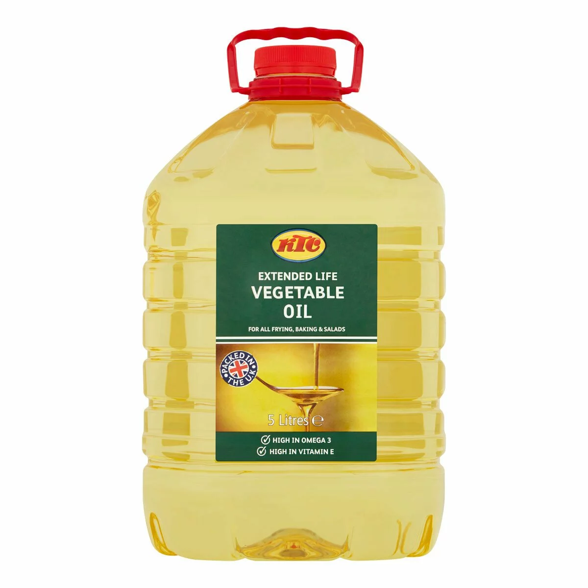 KTC 5 Litre Extended Life Vegetable Cooking Oil (UK Import)