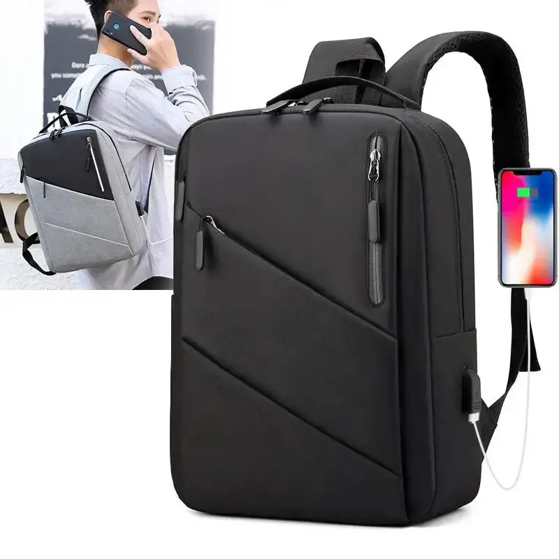 Waterproof school laptop bags pack supplier usb charging travel mochilas women men smart travel backpack for men