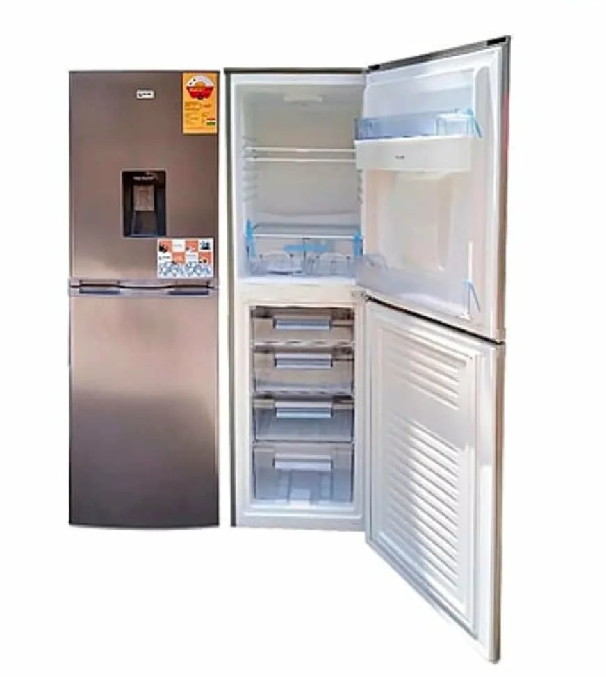 Fridge refrigerator double door large capacity with bottom freezer 306l