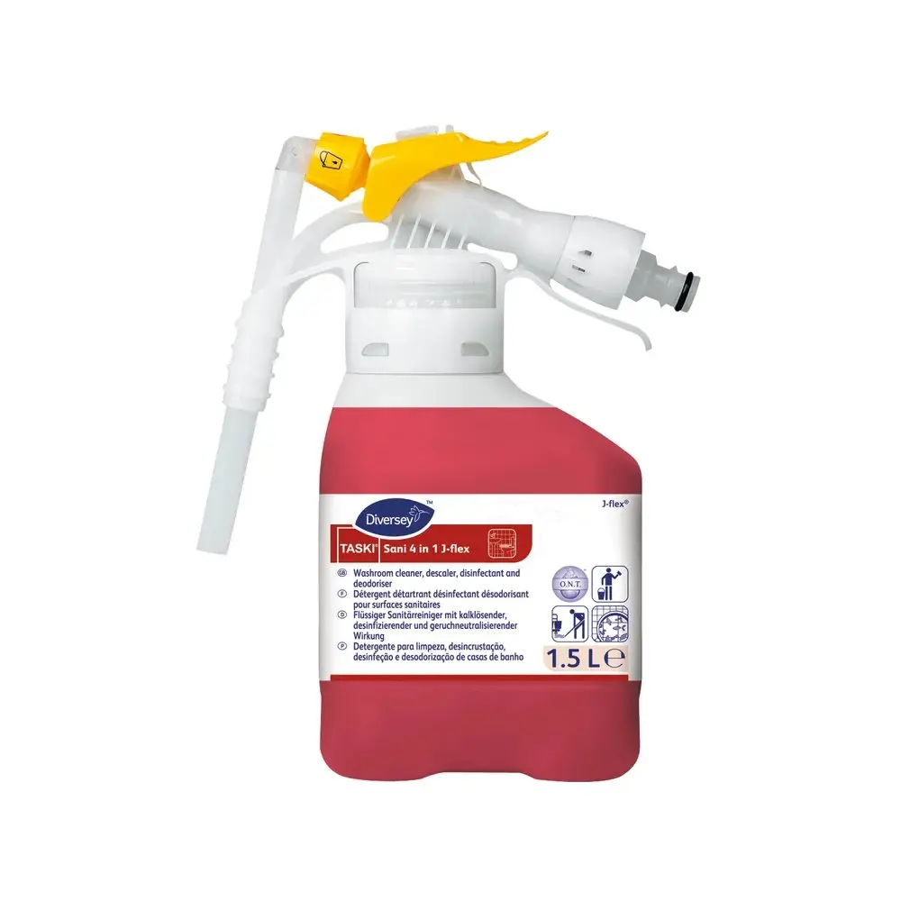 TASKI Sani 4-in-1 J-Flex Concentrated Washroom Cleaner 1.5L - SmartDose Acidic Disinfectant