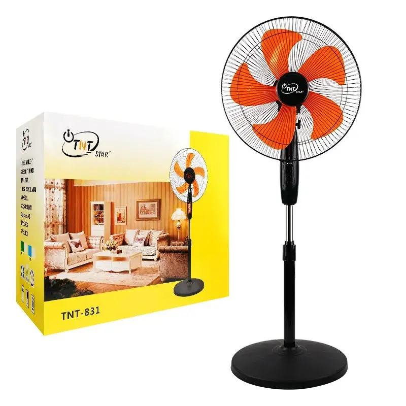 16-Inch 3-Speed Standing Floor Fan with 90° Oscillation