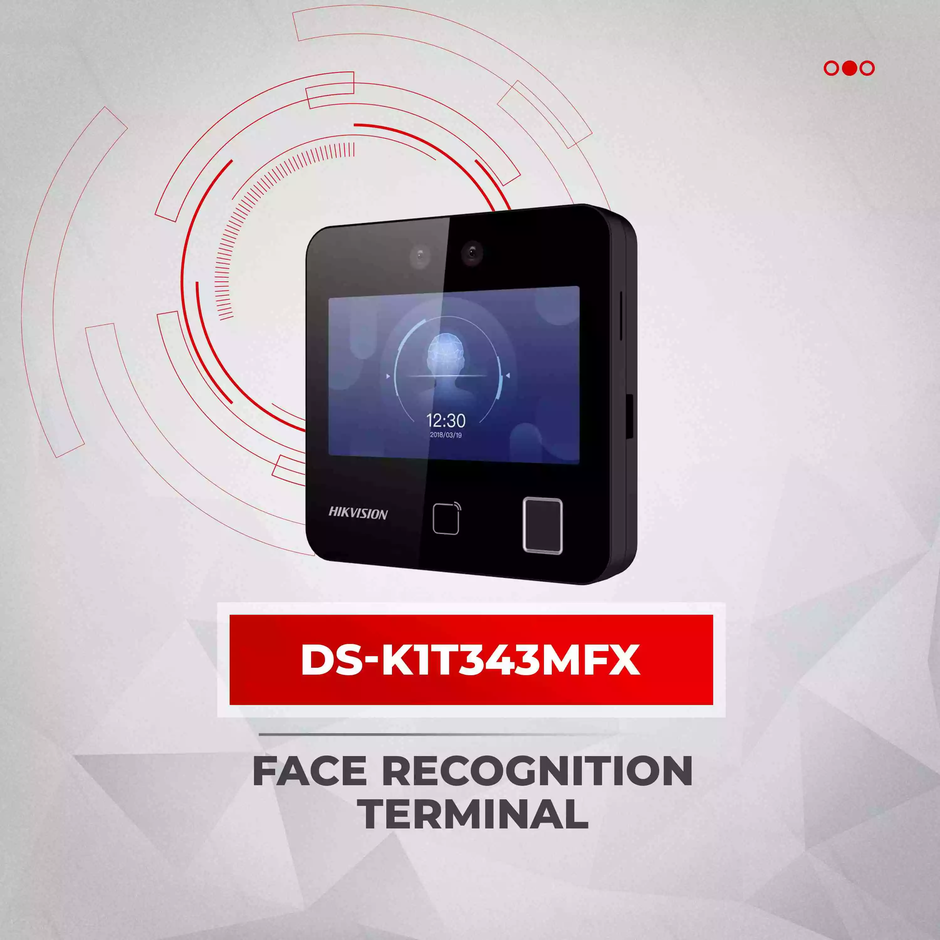 Hikvision face recognition terminal security face detector