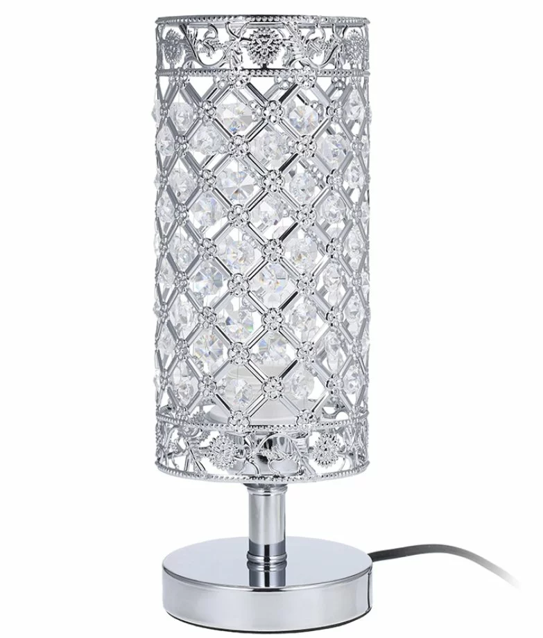 Bedside lamp crystal table lamp