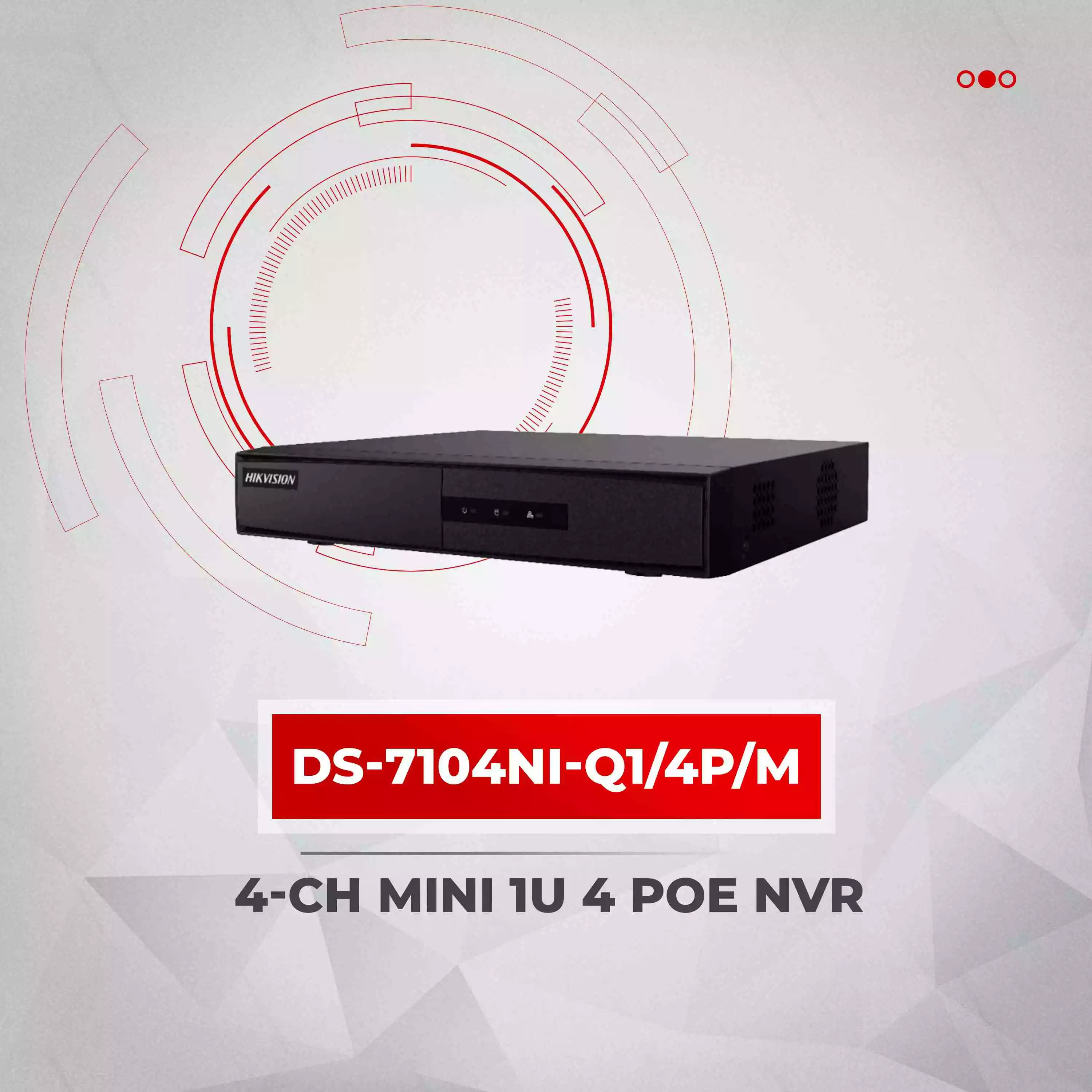 Hik-4ch poe nvr for cctv security camera systems