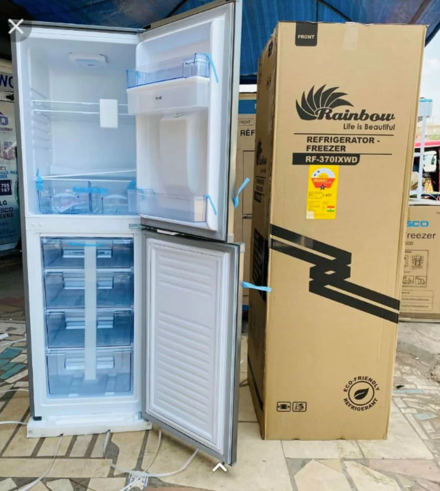 270L Double Door Bottom Freezer Refrigerator - No Frost Fridge Freezer with Large Capacity