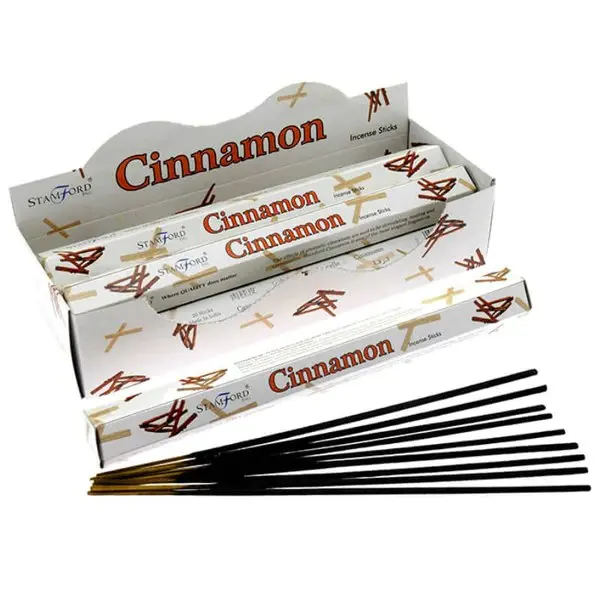 Stamford Cinnamon Incense Sticks - Premium Holiday Aroma (20-Pack, 30min Burn)