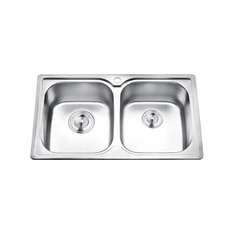 Double Bowl Stainless Steel Kitchen Sink - Modern Undermount/Top Mount Design