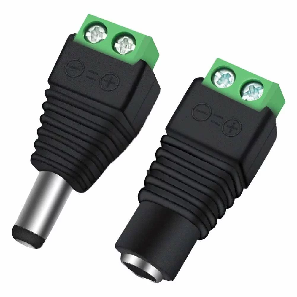10 DC Power Connectors CCTV Camera