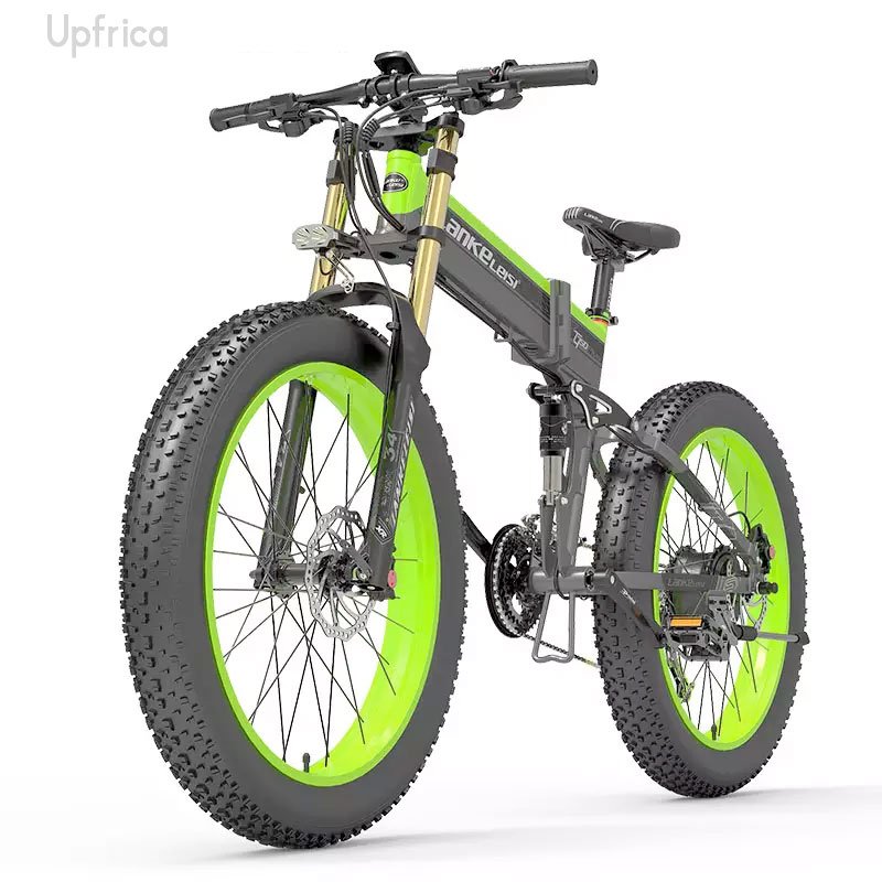 1000W 27-Speed Folding Electric Mountain Bike (26" Fat Tire)