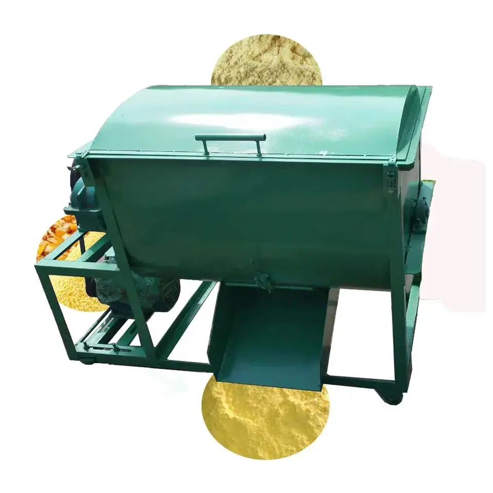 Animal Feed Processing Machines Horizontal Poultry Grain Mixer