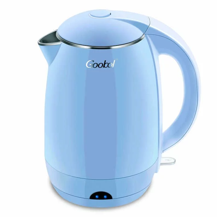 Coobol 1.8L Stainless Steel Cordless Electric Kettle - 1800W Fast Boil, Auto Shut-Off