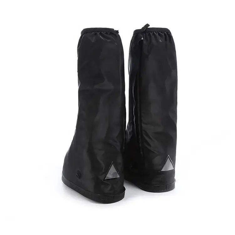 Disposable PVC Anti-Slip Shoe Covers (S-XL, Black)
