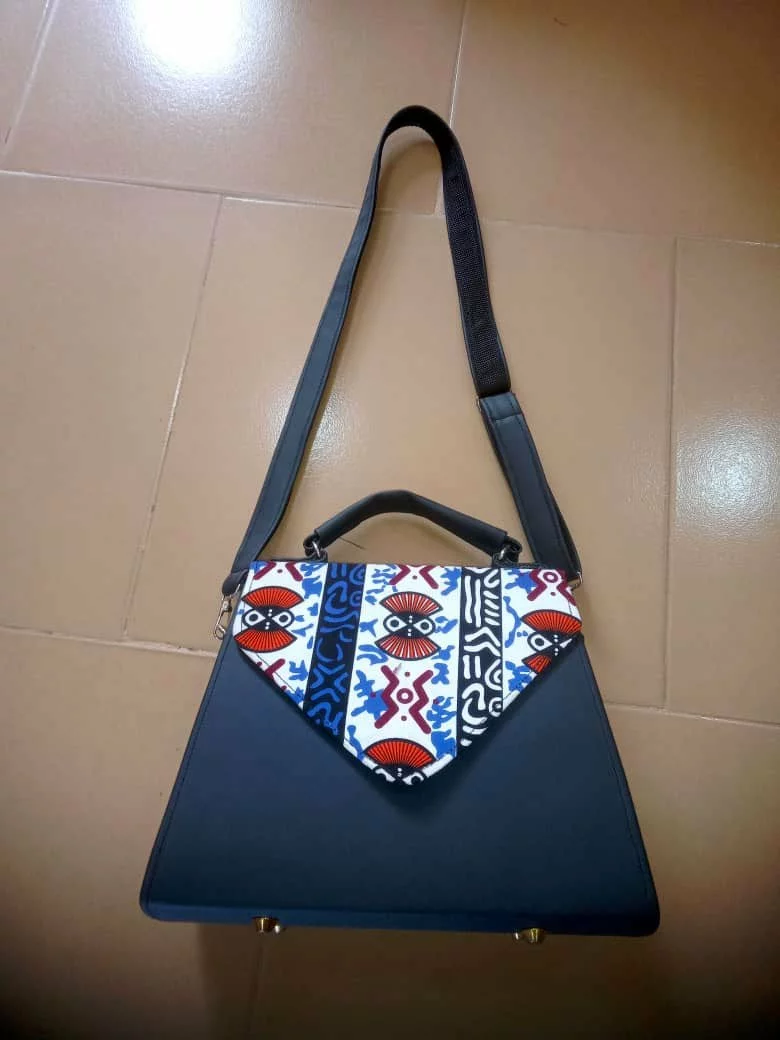 African Print Crossbody/Shoulder Handbag - Traditional Patterns, Elegant Ladies Bag