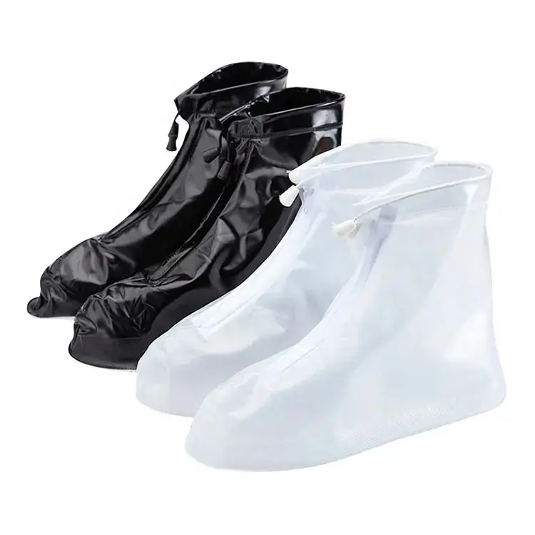 Disposable/Reusable PVC Waterproof Shoe Covers - Rain Boot Protectors (S/M/L)
