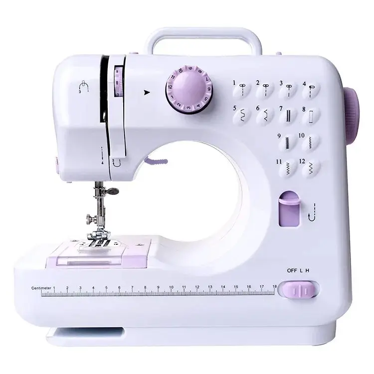12-Stitch Mini Portable Electric Sewing Machine for Household