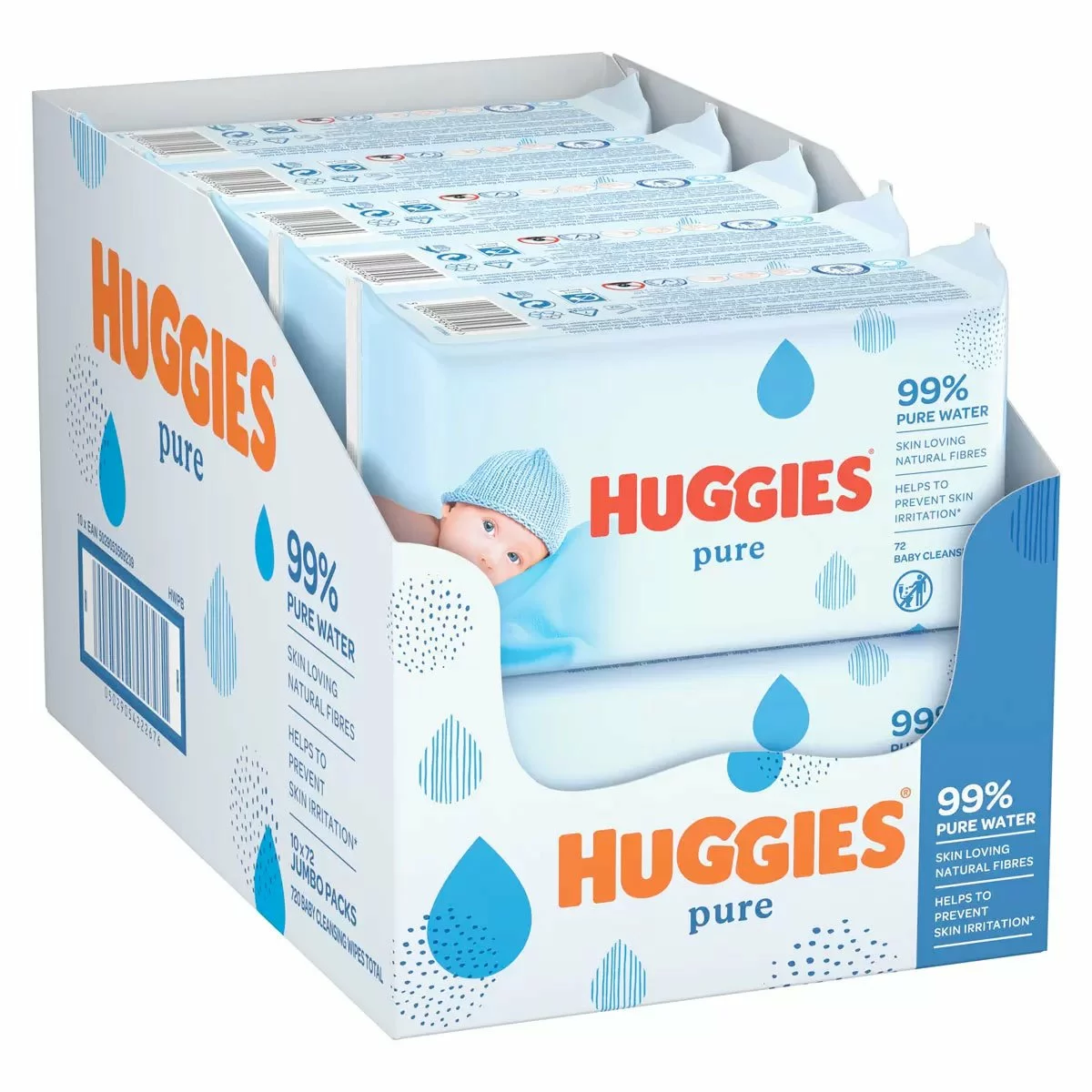 Huggies Pure Baby Wipes (10 Pack, 72 Count Each)