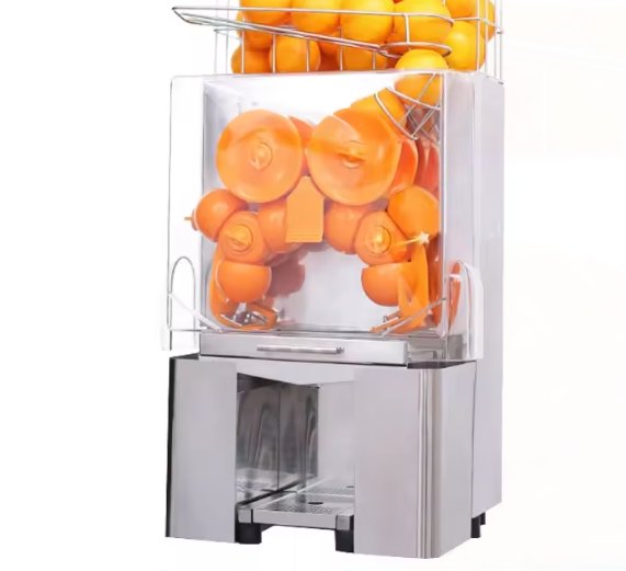 Commercial Citrus Juicer Machine - 20 Oranges/min, 120W, Auto Feed