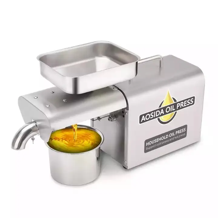 Home Oil Press Machine - 3–5kg/h, Cold/Hot Press, Peanut/Flax/Sesame, 220V