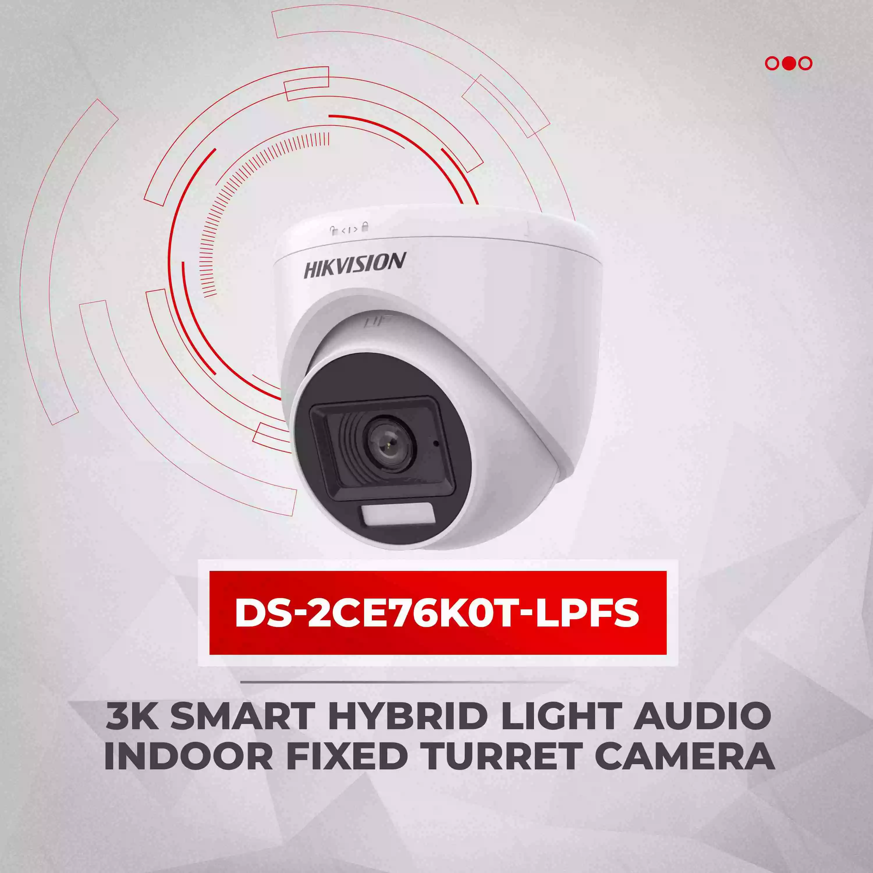 Hikvision 3K Smart Hybrid Light Dome CCTV Camera