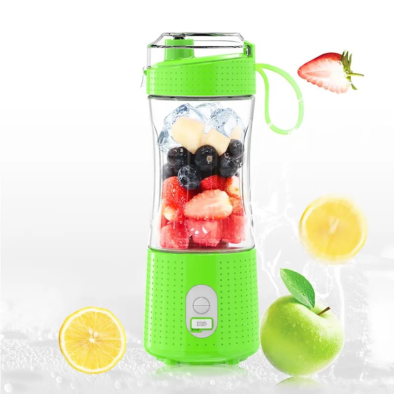 380ml Portable USB Blender - 4000mAh, 6-Blade, Smoothie/Shake Maker